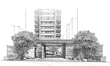 アトラスタワー白金レジデンシャル　外観完成予想イメージ