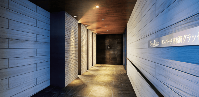 ファイル:サンパーク南福岡グラッセ エントエランスアプローチ完成予想図.png