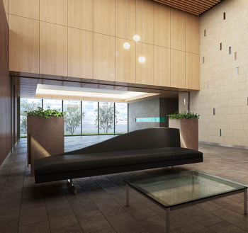 サンリヤンJR久留米駅前　エントランスホール完成予想CG