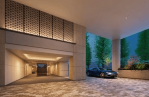 パーク レ・ジェイド白金レジデンス　エントランスアプローチ完成予想図