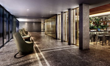 レーベン八王子MARK GATE　エントランスホール外観完成予想図