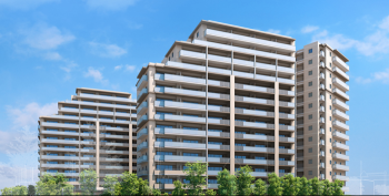 ミハマシティ検見川浜　外観完成予想CG