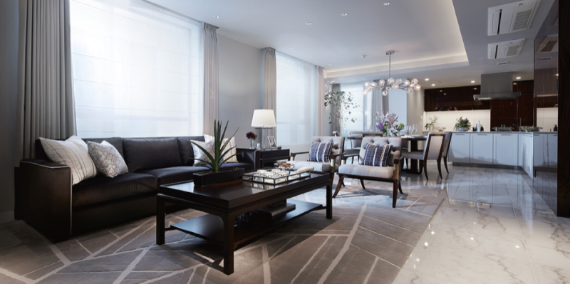 ファイル:レフィール南麻布 リビングダイニングキッチン＜モデルルーム写真（Fタイプ）＞.png