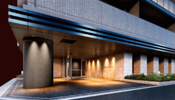 ローレルコート花園レジデンス　エントエランスアプローチ完成予想図