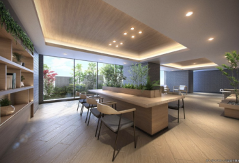 ザ・マークスコート福山　ガーデンラウンジ完成予想図