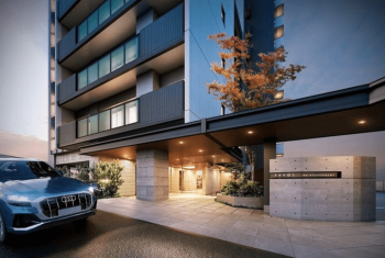 ファボルさい百間川　エントエランスアプローチ完成予想図