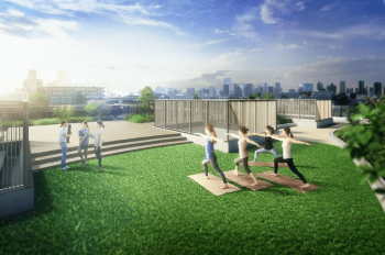 リビオシティ文京小石川　屋上テラス完成予想図