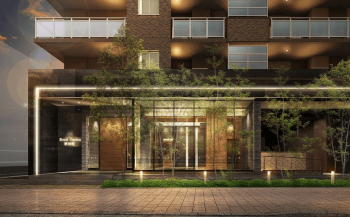 ロイヤルガーデン栗林町　エントエランスアプローチ完成予想図