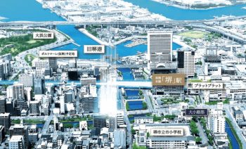 シャルマンフジ堺駅前フロンティアテラス　周辺写真CG合成