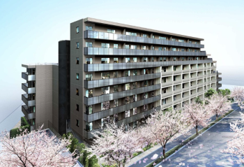 イノバス不動前　外観完成予想CG3