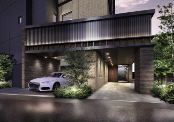 サーパス葵日出町　エントランスアプローチ完成予想図