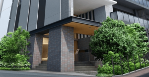 シティハウス高岳レジデンス　エントランスアプローチ完成予想図