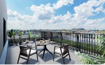 プレシス浦和美園　ルーフバルコニー完成予想CG