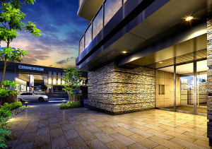 リコット梅坪駅南　エントランスアプローチ完成予想図