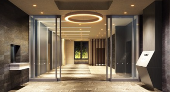 エスリード箕面船場阪大前　エントエランスホール完成予想図