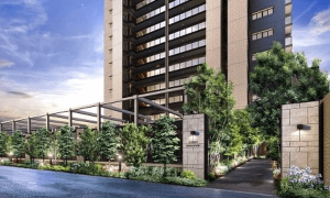 オーヴィジョン夢咲公園　エントエランスアプローチ完成予想図1