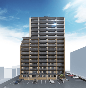 ファーネスト鹿児島中央駅前レジデンス　外観完成予想図2