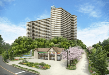 リバーガーデン上町一丁目　外観完成予想図1